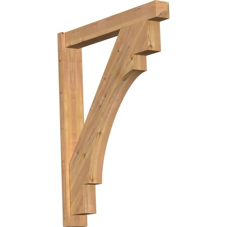 Ekena Millwork Merced Craftsman Smooth Outlooker, Western Red Cedar, 5 1/2"W x 36"D x 44"H OUT06X36X44MRC04SWR
